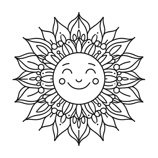 Smiling Sun Mandala